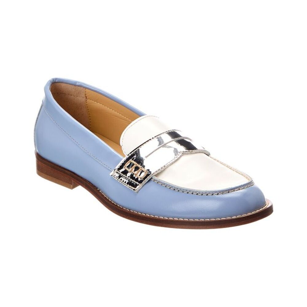 Baldinini Leather Moccasin, Blue